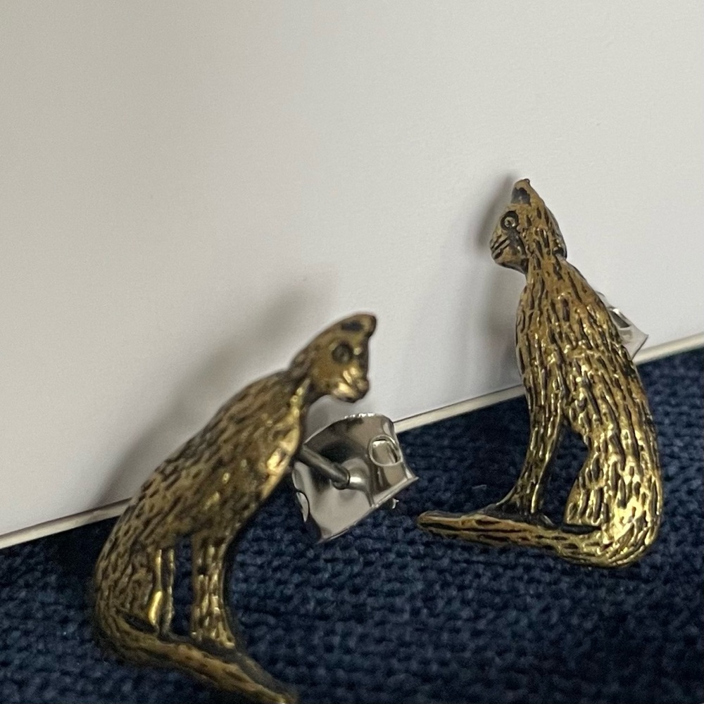 Egyptian Cat Earrings
